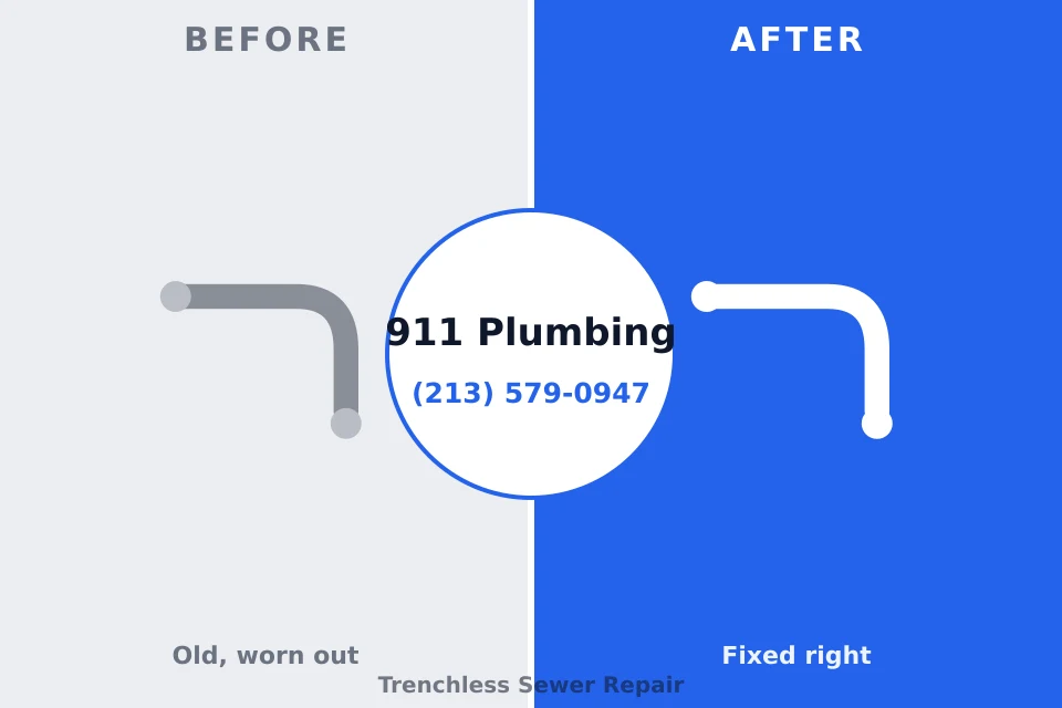 Before and after: plumbing repair Lafayette, TN